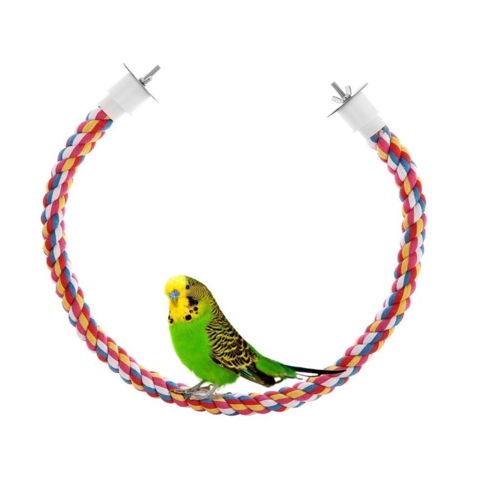 Bird‎ Rope Perches,Parrot Toys Rope Bungee Bird Toy (33 Inches) [1 Pack] NEW